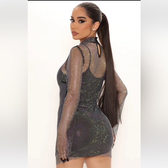 Rhinestone Mini Dress - Picture 2 of 2